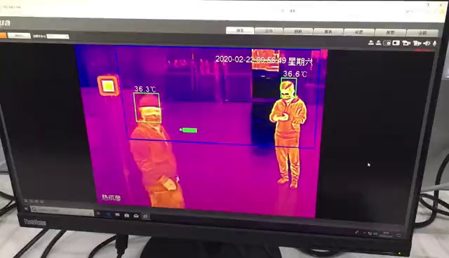 热成像系统效果视频。/受访者提供