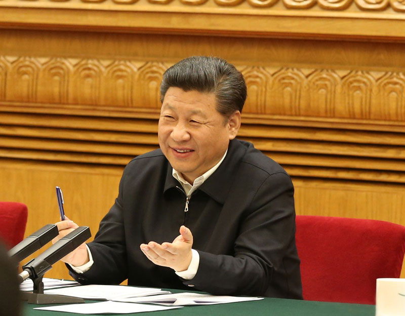 △2016年4月19日,中共中央总书记、国家主席、中央军委主席、中央网络安全和信息化领导小组组长习近平在北京主持召开网络安全和信息化工作座谈会并发表重要讲话。 点击进入下一页