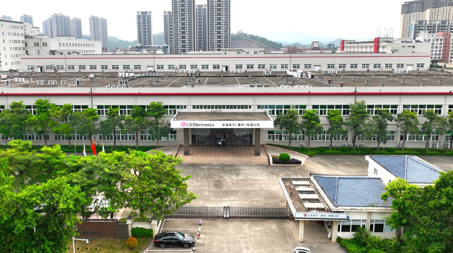 仲恺高新区的乐金电子(惠州)有限公司航拍。 仲恺高新区的乐金电子(惠州)有限公司航拍。
