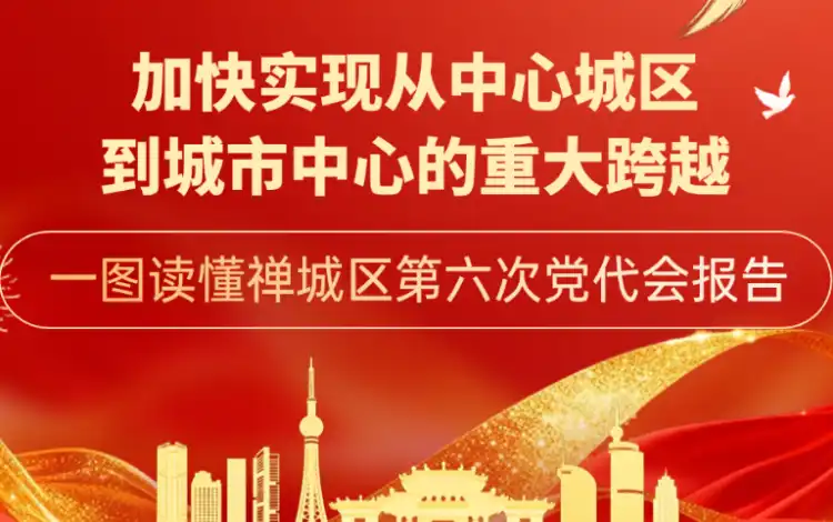 聚焦党代会 | 下一个五年，禅城怎么干？一图读懂划重点