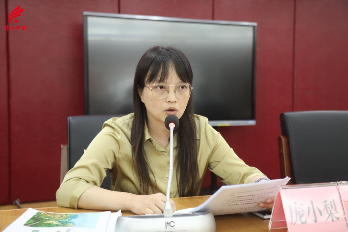 丹灶镇总工会主席庞小梨总结丹灶镇上半年水环境治理情况。.JPG