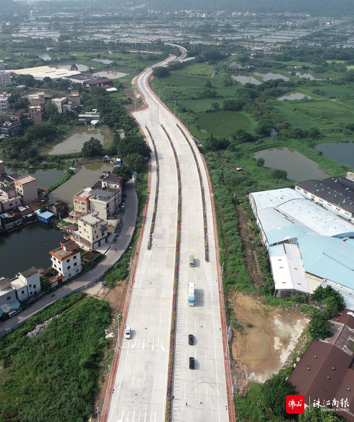 31日上午，杏坛齐宁路延伸段道路举行通车(2993145)-20220831121622.JPG