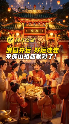 游园开运，好运连连！家人们！国庆不知道去哪玩？来佛山祖庙就对了！