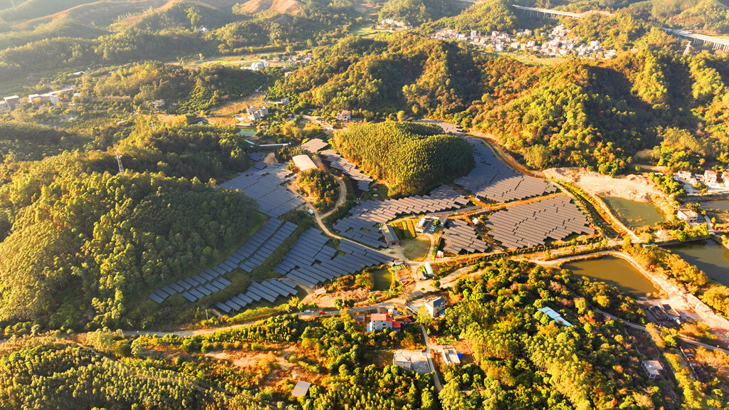 惠城区汝湖镇大良村广地龙养殖生产基地鸟瞰。 惠城区汝湖镇大良村广地龙养殖生产基地鸟瞰。