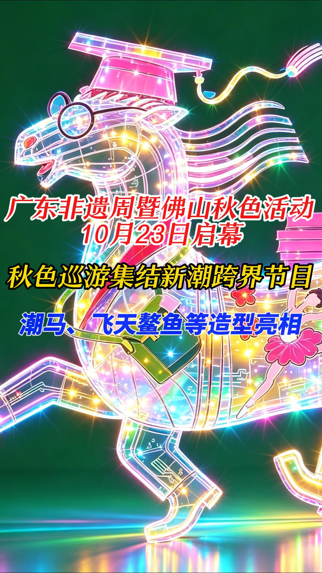 2026佛山秋色 | 巡游花车新潮跨界,潮马造型亮相!