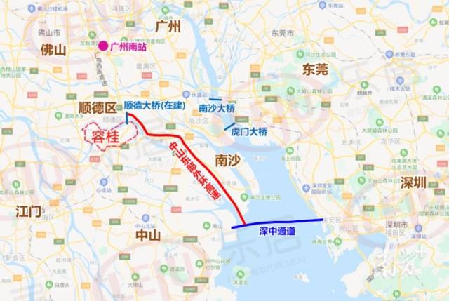 中山东部外环高速已正式动工,未来将接深中通道,从容桂出发40分钟即可到达深圳宝安机场。容宣供图