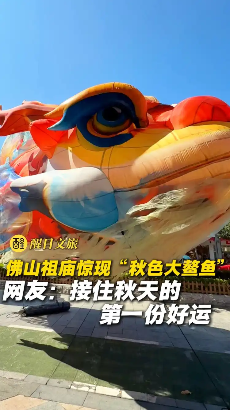 佛山祖庙惊现“秋色大鳌鱼”
网友:接住秋天的第一份好运