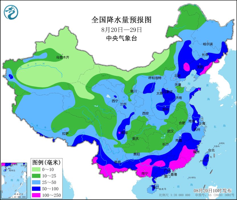 未来10天全国降水量预报。.jpg