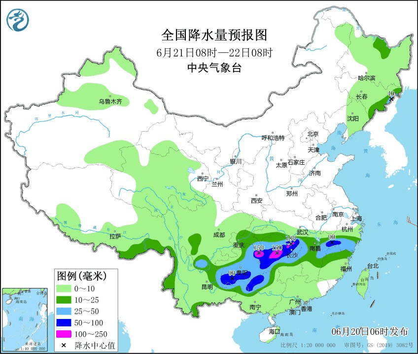 端午假期后期西风槽压倒性南压,雨带重回两广一带。.gif