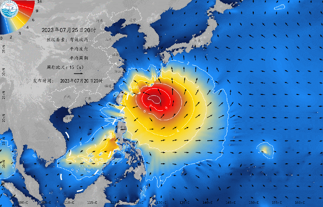 7月21~25日西北太平洋海浪数值预报.gif