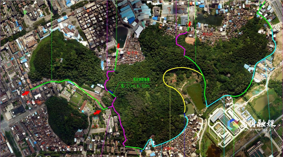 黄翁山环山健身步道平面图（高明区城管局提供）.jpg