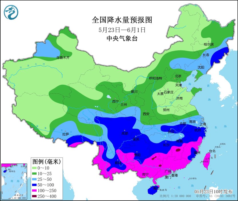 未来10天全国降水量预报。.jpg