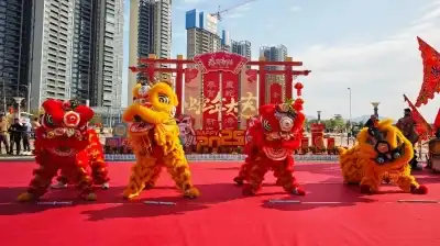 视频 | 醒狮争霸、庙会、打铁花、烟花秀，三水乐平新春狮会活动将启动