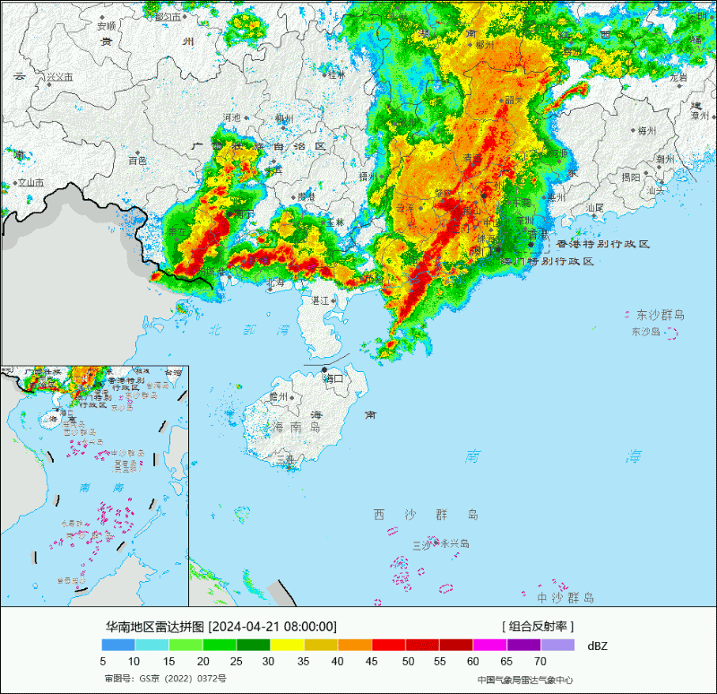 4月21日清晨起又一个飑线影响我省,给佛山带来强降雨。.gif