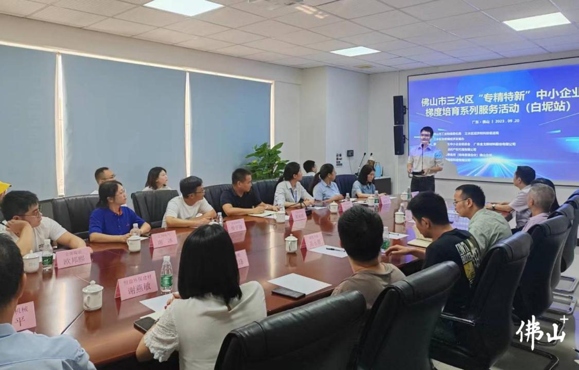 佛山市三水区专精特新中小企业梯度培育系列服务活动首场对接会现场。.png