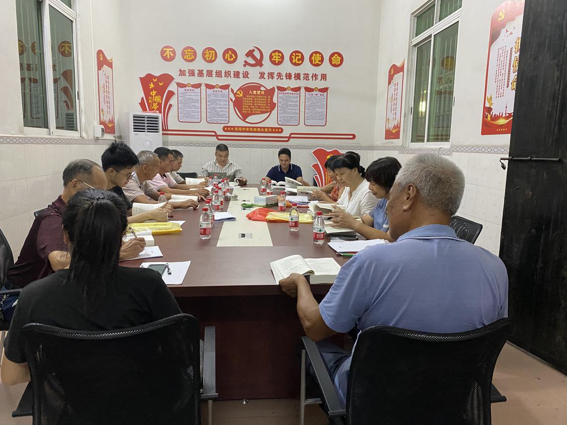 6.南庄村杏边村民小组党支部开展专题学习《习近平治国理政》第四卷.JPG