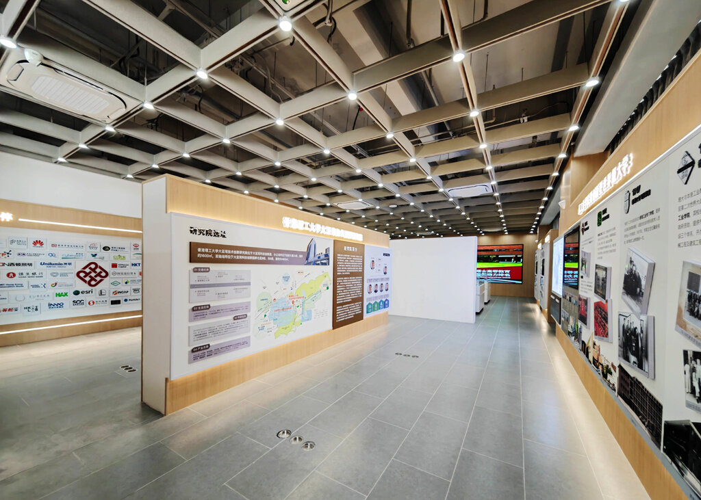 香港理工大学大亚湾技术创新研究院展厅。 香港理工大学大亚湾技术创新研究院展厅。