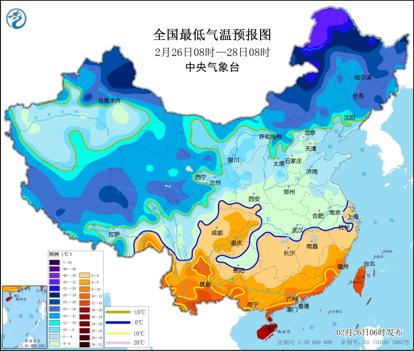 全国最低气温预报图(2月26日08时-28日08时)。.jpg