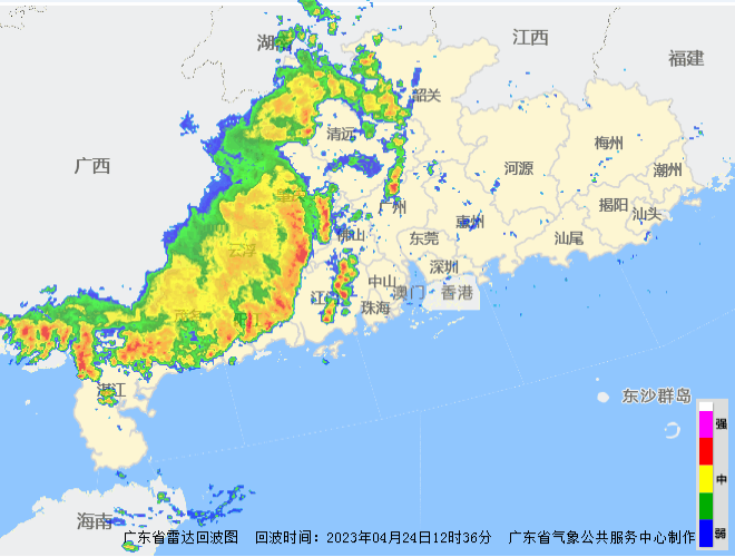 4月24日白天,雨带自西向东影响我省.gif