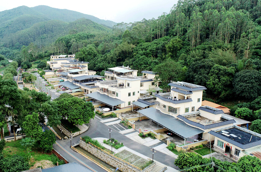 博罗罗阳莲湖村农家庭院成为一道美丽风景线。惠州日报记者杨建业 摄