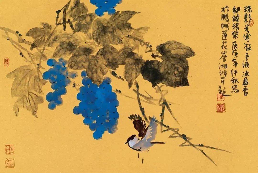 陈湘波 珠影光寒凝玉液 45.5×68cm 金箔设色 2010.jpg