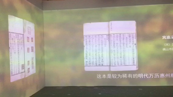 展览首度曝光佛山市所藏珍贵古籍,还运用多媒体手段进行导赏,专家更坐镇现场修复古籍。佛山日报记者黄鹤婷摄。