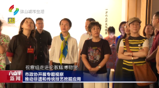 市政协开展专题视察：推动非遗和传统技艺挖掘应用