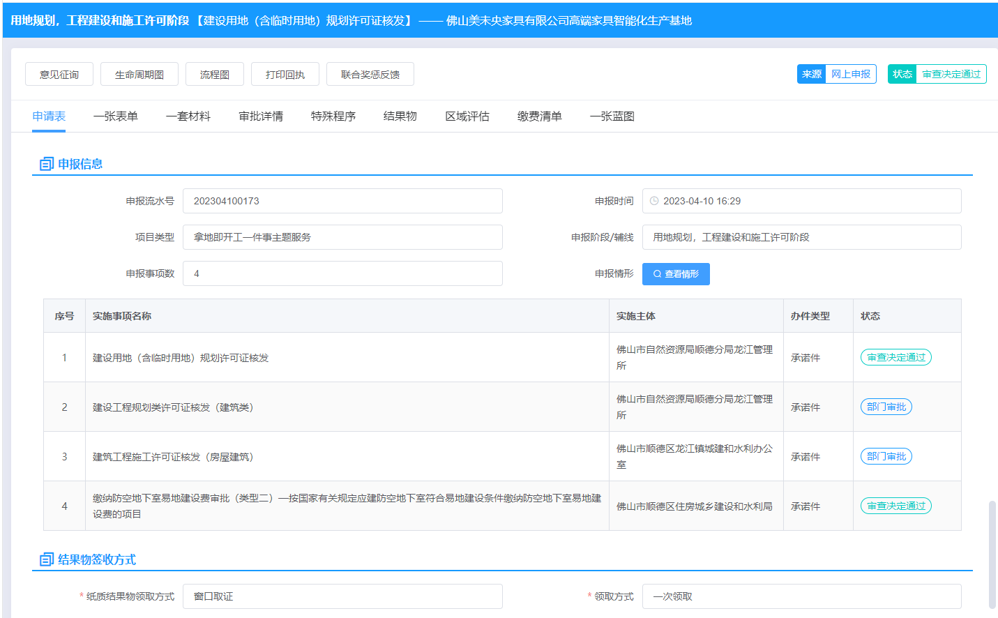 4月10日，美未央项目摘牌当天即以“一张表单、一套材料”同步完成立项用地规划许可、工程规划许可、施工许可三个阶段的申报工作（1）.png