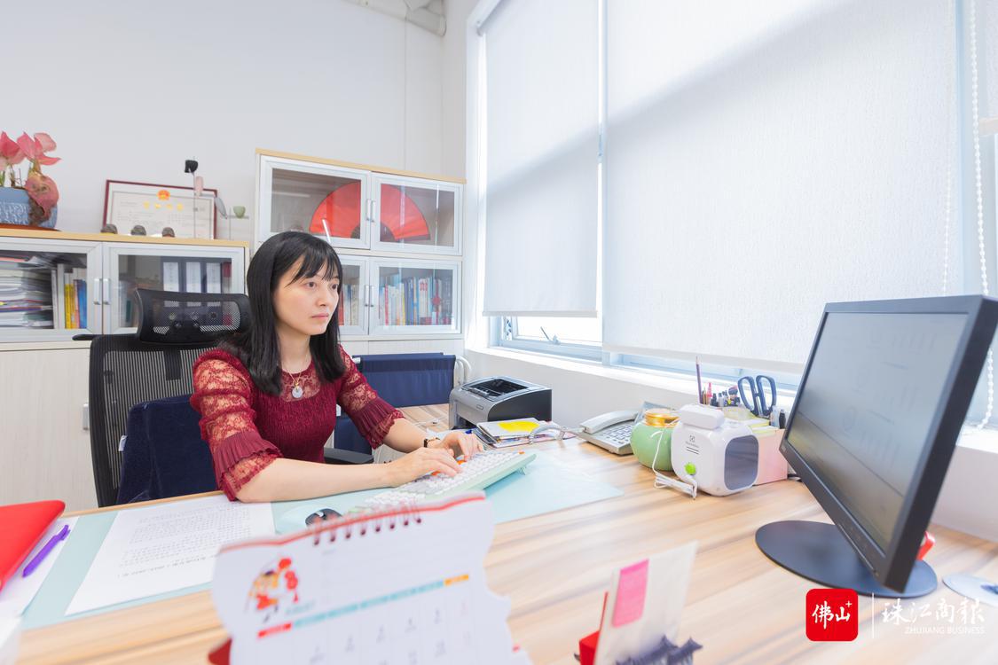 广东工业设计城发展有限公司总经理黎霭莹。珠江商报记者周焯杰摄 (2).jpg