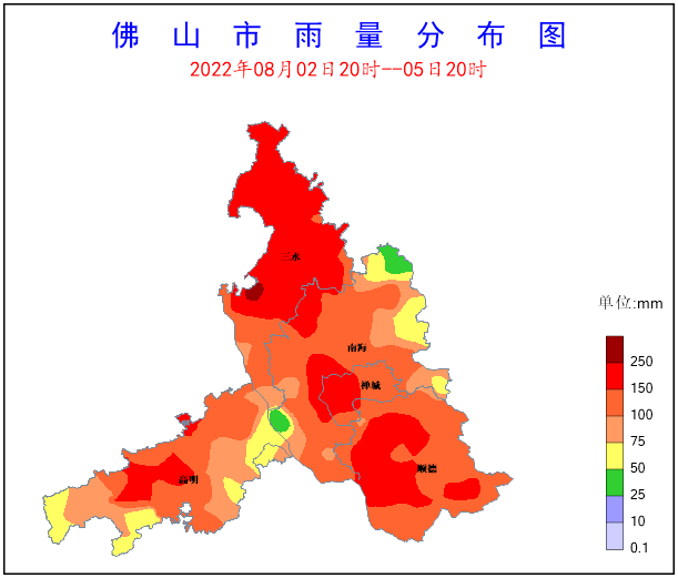 8月2日20时至5日20时,全市共有210个站点(占比76%)录得100毫米以上降水.png