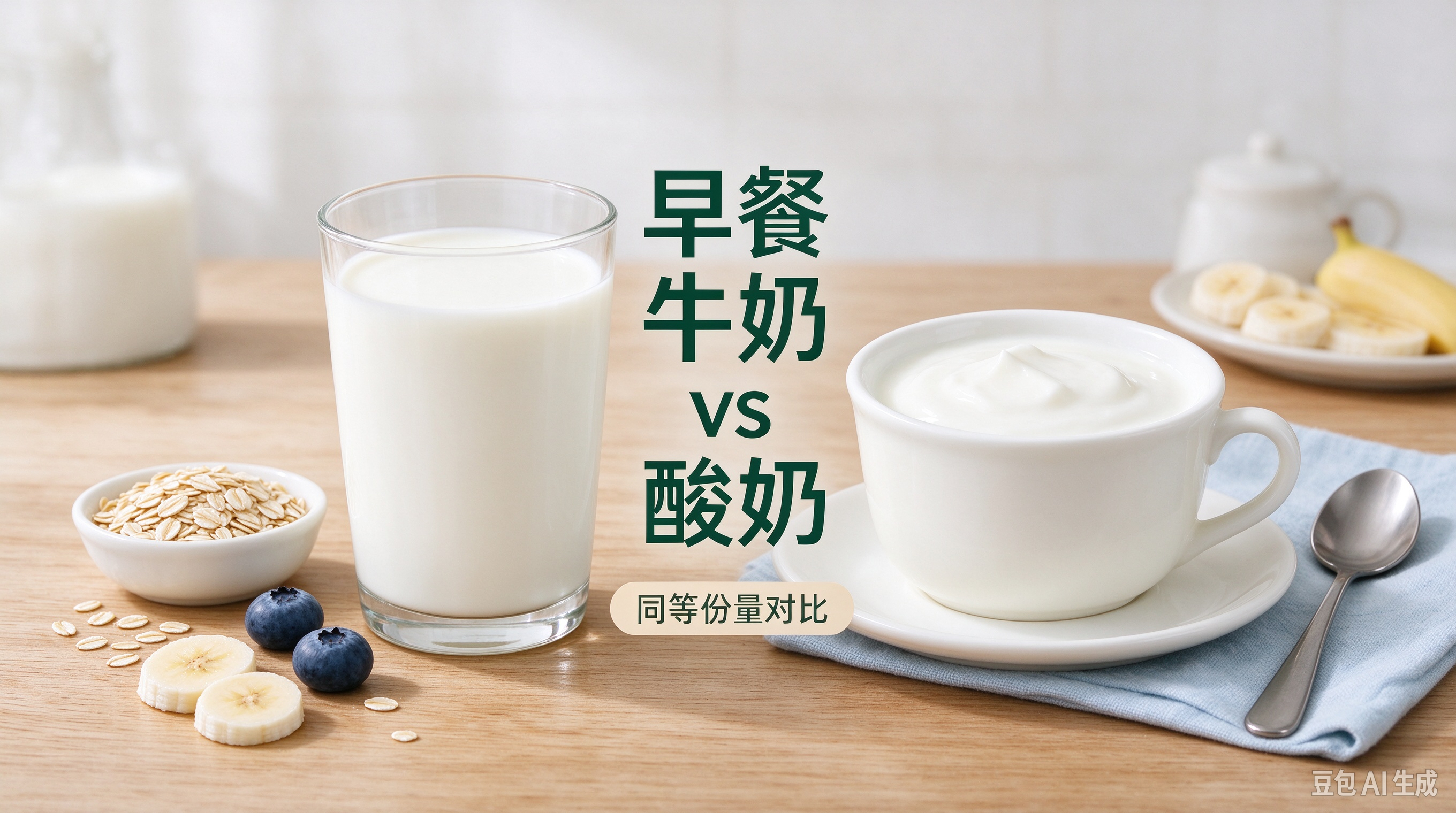 早餐选牛奶还是酸奶？权威研究：酸奶多项健康指标更占优