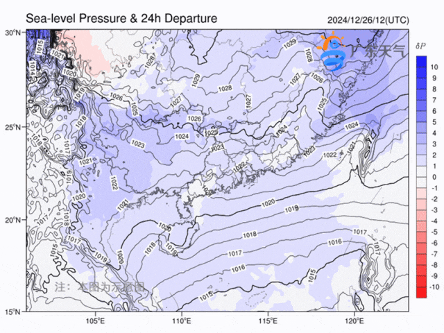 12月26日夜间到28日将有一股中等偏弱冷空气影响我省。.gif
