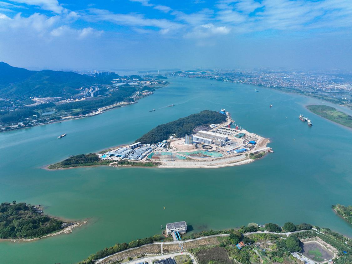 珠三角水资源配置工程鲤鱼洲泵站航拍图.jpg