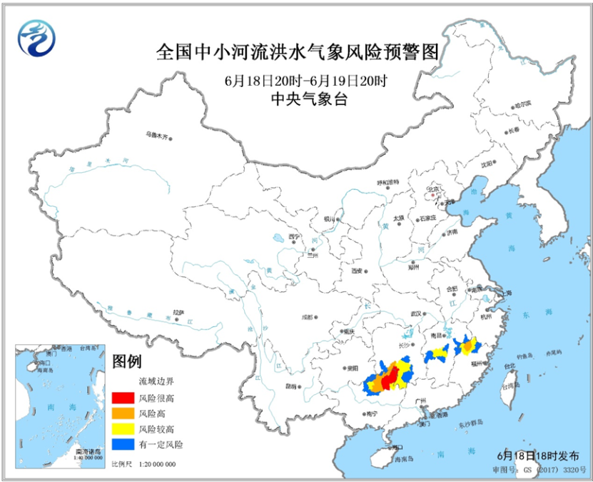 全国中小河流洪水气象风险预警图。.png