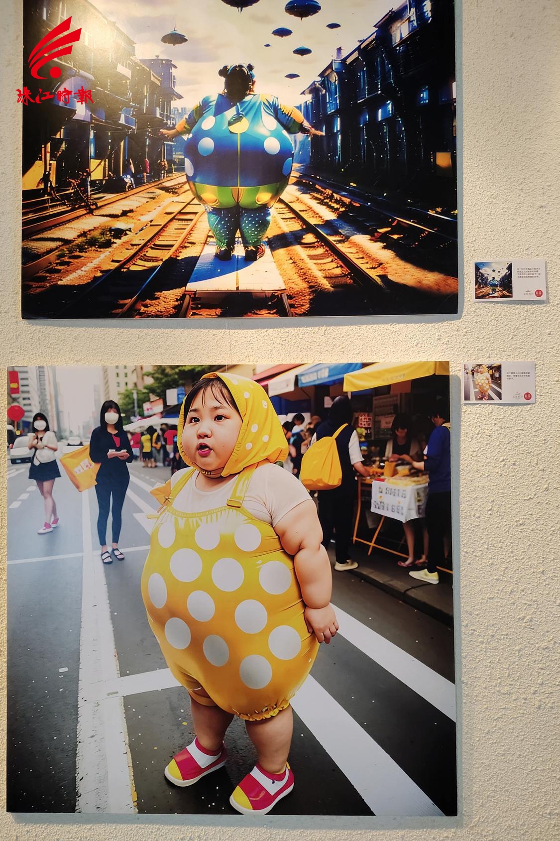 AI创作的“西瓜小姐”环球梦之旅画作。王方亚 摄.jpg