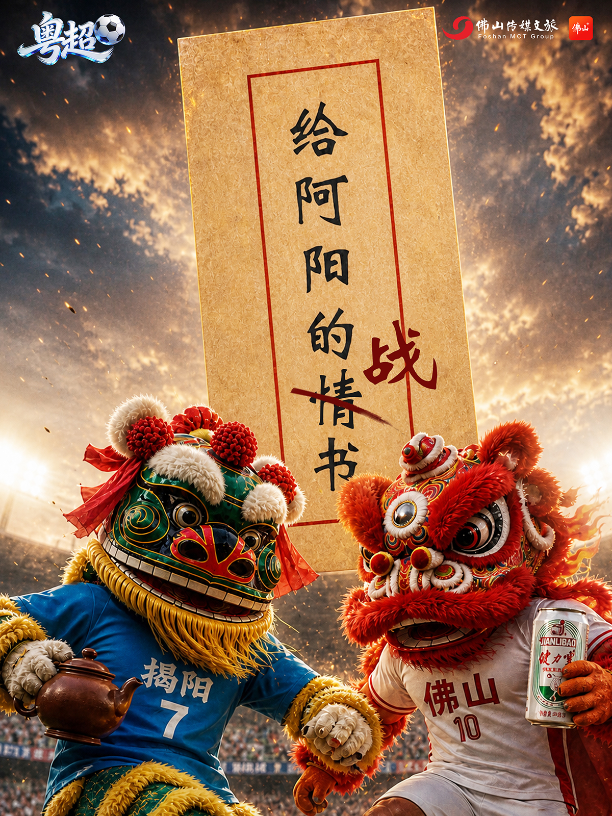 给阿阳的情（战）书！粤超硝烟再起｜AI微剧场