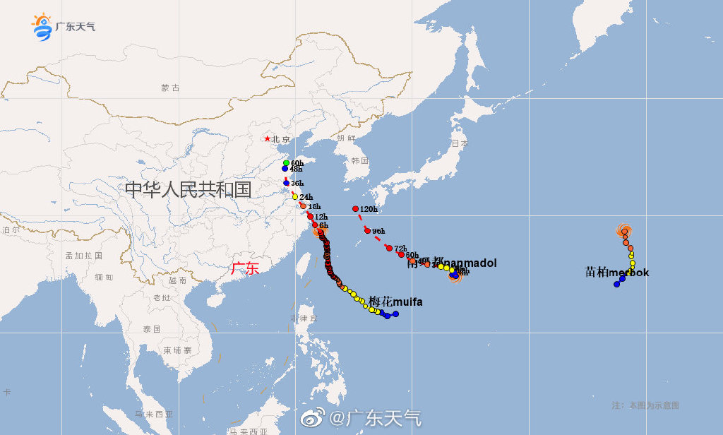 目前西太洋面三台共舞，左中右一字排开，北上为主.jpg