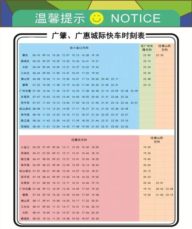 城际时刻表。
