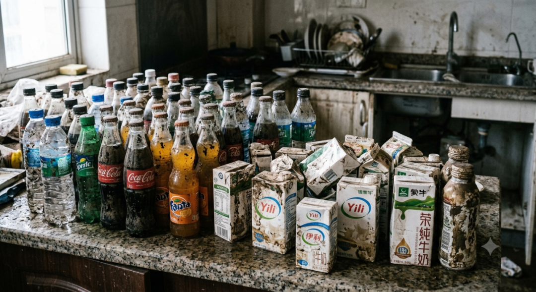 泡过洪水但没开封的饮料、牛奶,能喝吗?不能!