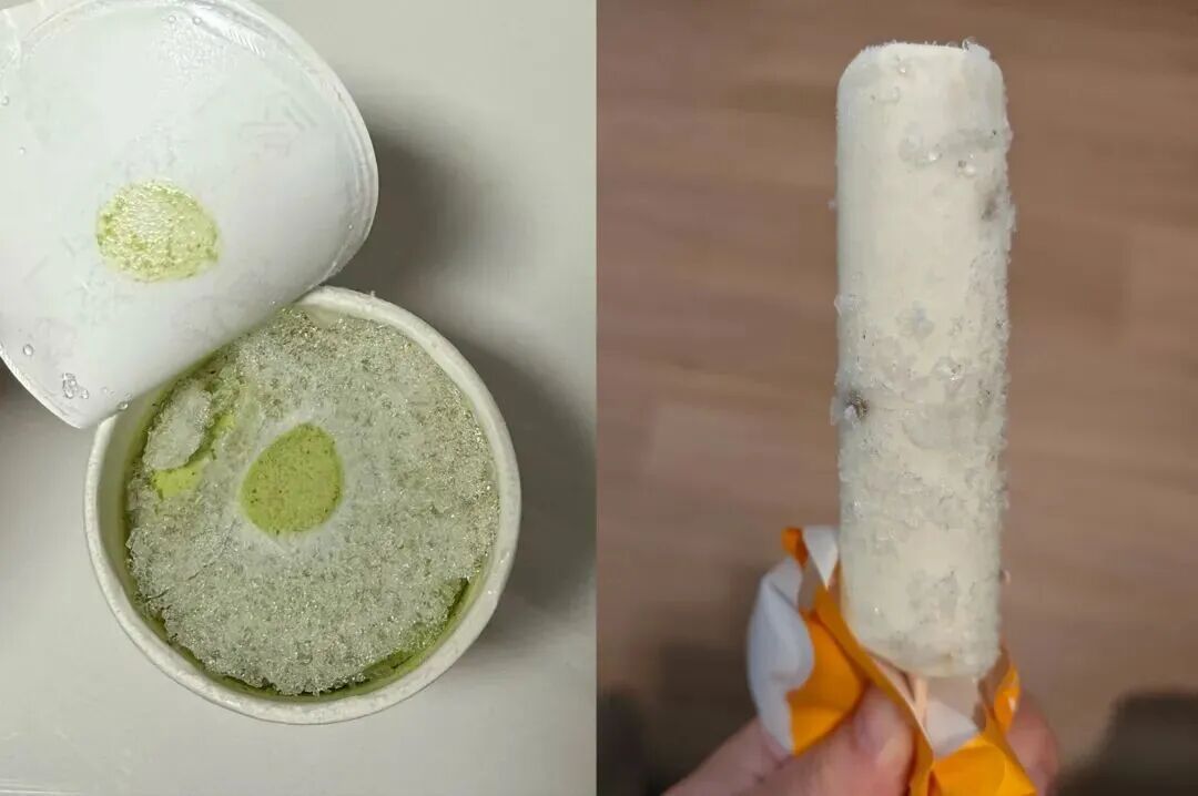 冰箱里囤的雪糕长满了大冰碴子，还能吃吗？