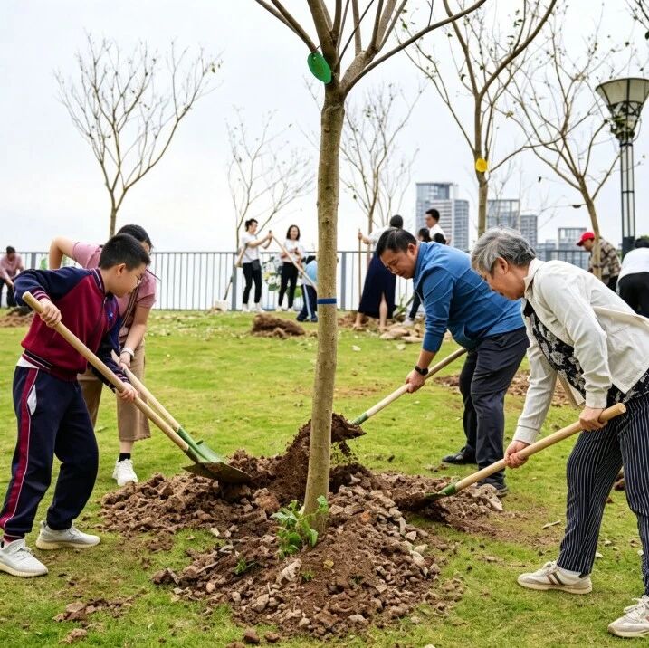 结婚、搬家还能这样庆祝?禅城 “逢喜种树”,让喜悦岁岁常青