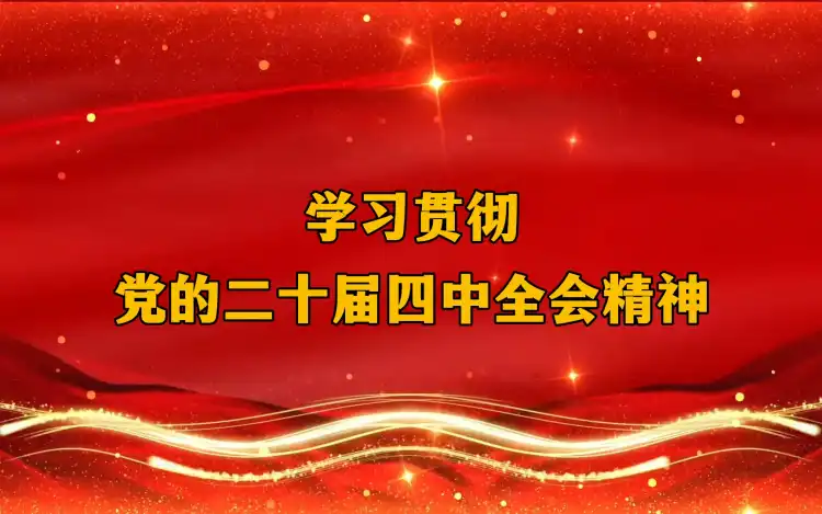 学习贯彻党的二十届四中全会精神（三水）