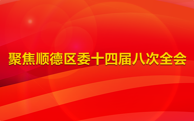 聚焦顺德区委十四届八次全会