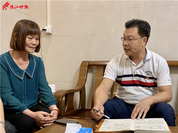 珠江时报全媒体记者邓施恩摄麦满良还带队走访了大冲千亩工业园拆迁